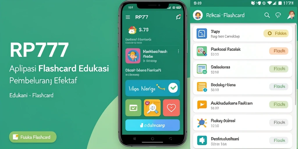 Tampilan antarmuka aplikasi RP777 yang intuitif dan interaktif.