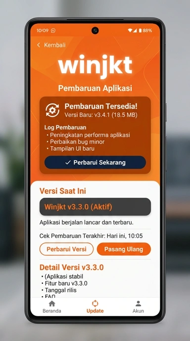 Riwayat Versi Aplikasi winjkt untuk Android